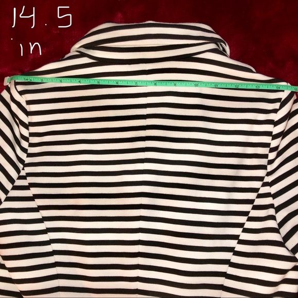 Elle Black and White Stripe Blazer - Picture 9 of 11